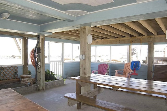 view of sunroom / solarium