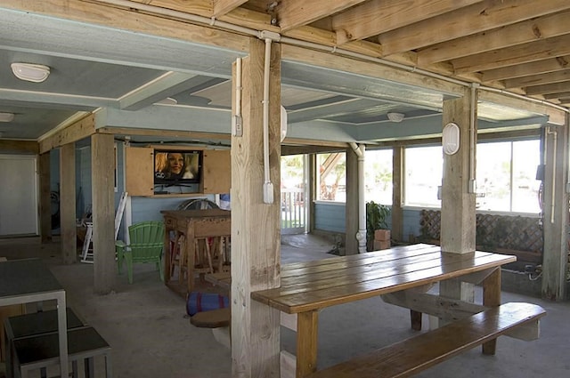 interior space with a wealth of natural light