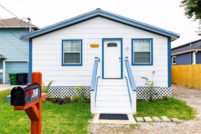 view of bungalow-style home