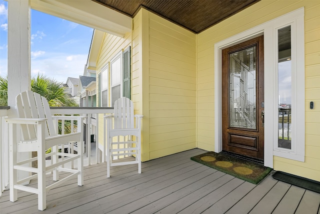 exterior space featuring a porch