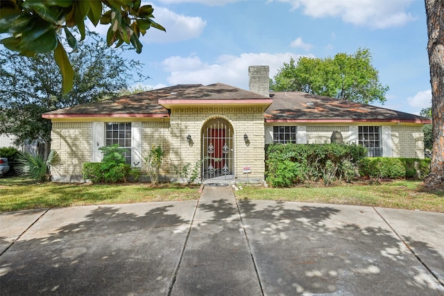 view of ranch-style home