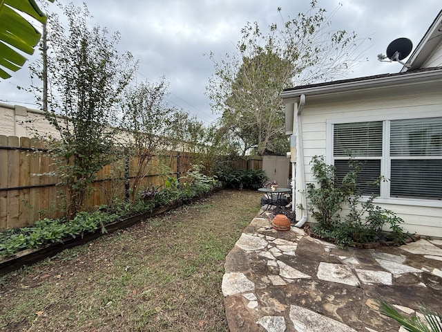 view of yard featuring a patio