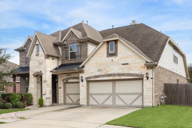 view of front of home featuring a garage