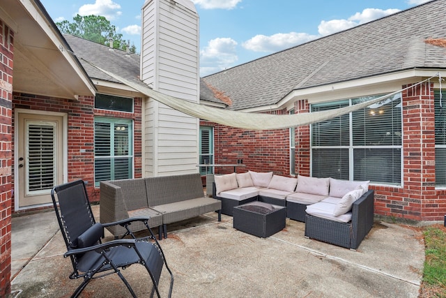 view of patio / terrace featuring outdoor lounge area