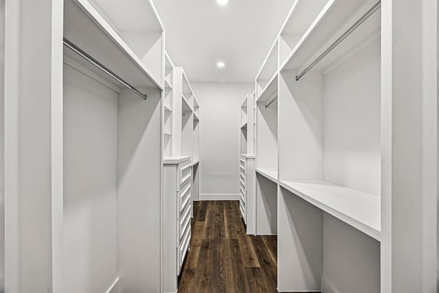 2714 Hardy St, Houston, TX 77009 - walk in closet with dark wood-type flooring