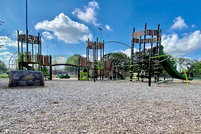 view of jungle gym