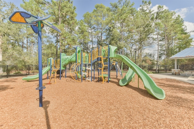 view of jungle gym