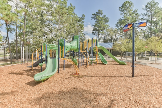 view of jungle gym