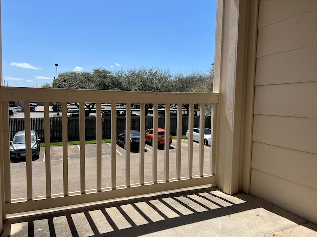 view of balcony