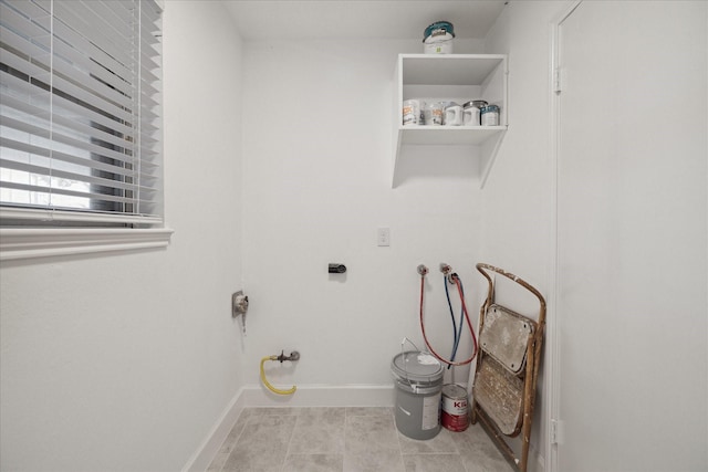 laundry room with hookup for a washing machine