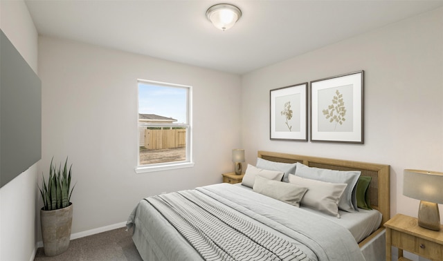 bedroom with carpet floors