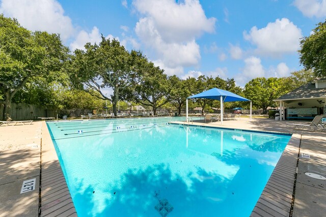 view of pool with a patio