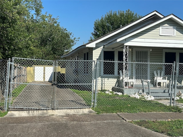 view of front of home