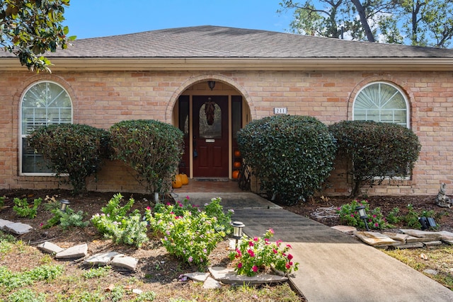 view of exterior entry