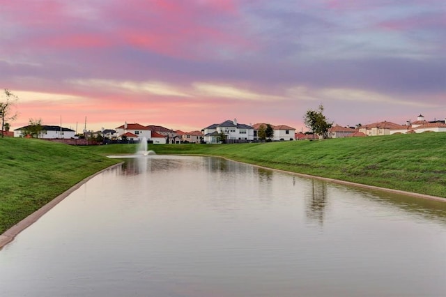 view of water feature