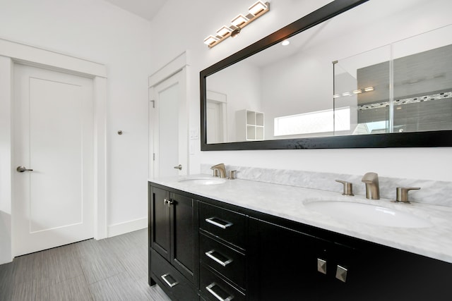 bathroom featuring vanity