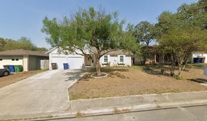 view of single story home