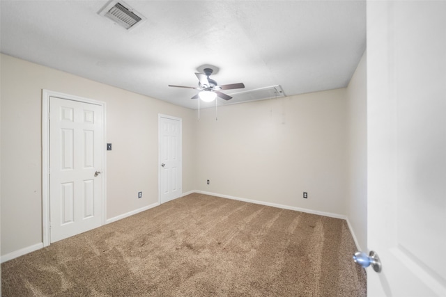 view of carpeted empty room