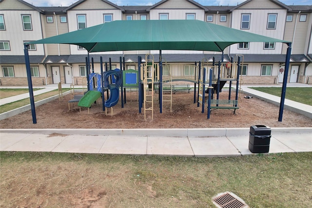 view of jungle gym