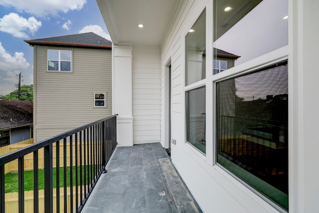 view of balcony