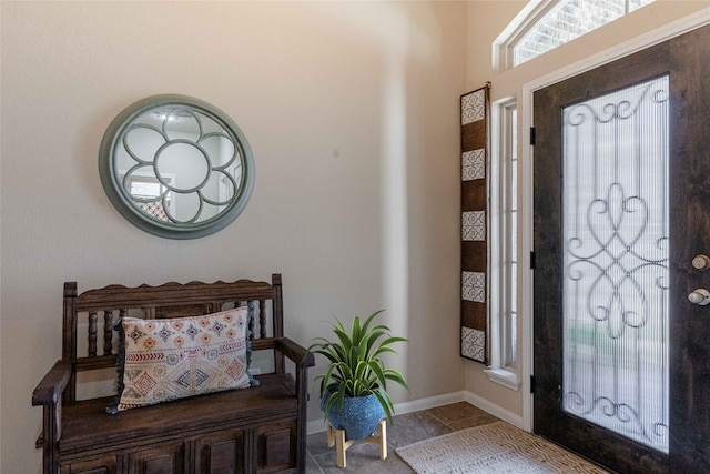 view of tiled entryway