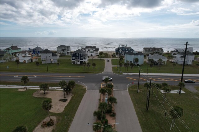 18103 Shaman Dr, Galveston, TX 77554 - aerial view of residential area with a large body of water