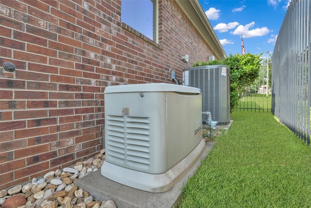 exterior details featuring central AC unit