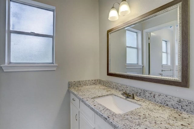 bathroom featuring vanity