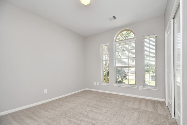 view of carpeted empty room