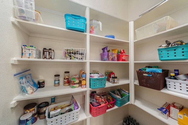 view of pantry