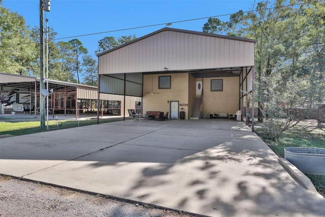 161 Cayman St, Point Blank, TX 77364 - back of house with concrete driveway