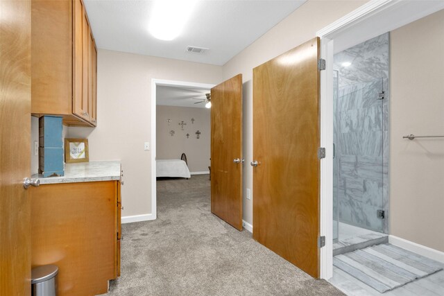 161 Cayman St, Point Blank, TX 77364 - corridor with baseboards and light colored carpet