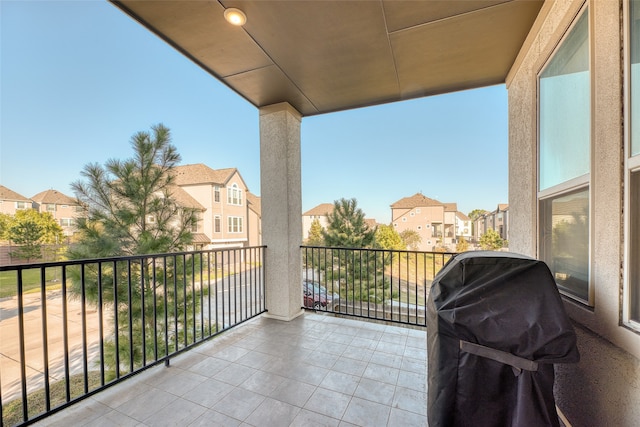 balcony featuring grilling area