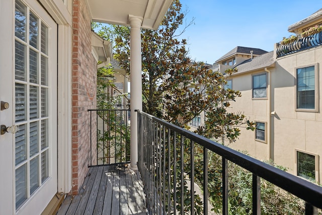 view of balcony