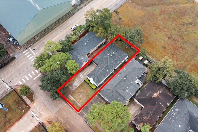 11207 Wood Lodge Dr, Houston, TX 77077 - aerial view of property's location featuring property boundaries highlighted