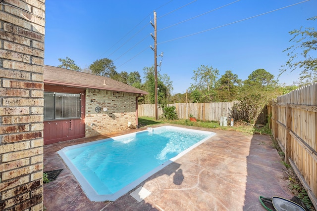 view of pool with a patio