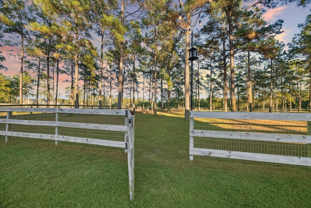 surrounding community featuring a yard