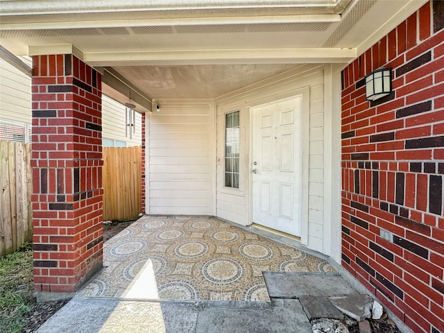 view of entrance to property