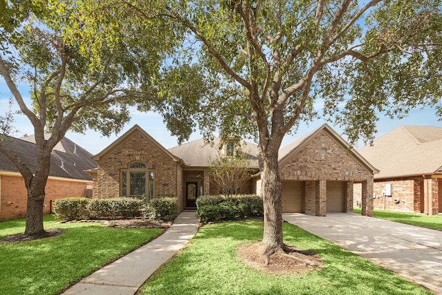 view of front of house featuring a front yard