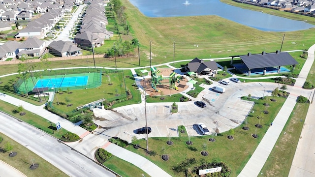 12810 Ilderton Dr, Humble, TX 77346 - aerial perspective of suburban area with a large body of water