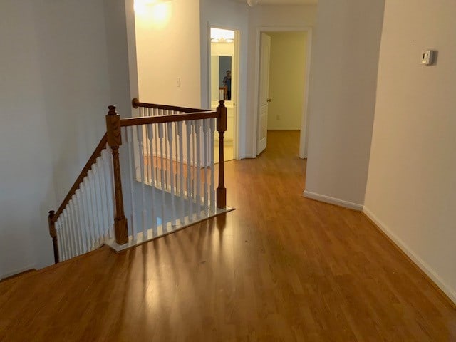 hallway featuring light hardwood / wood-style flooring