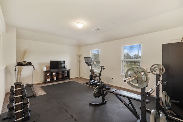 view of workout room