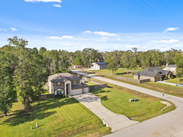 exterior space featuring a front yard