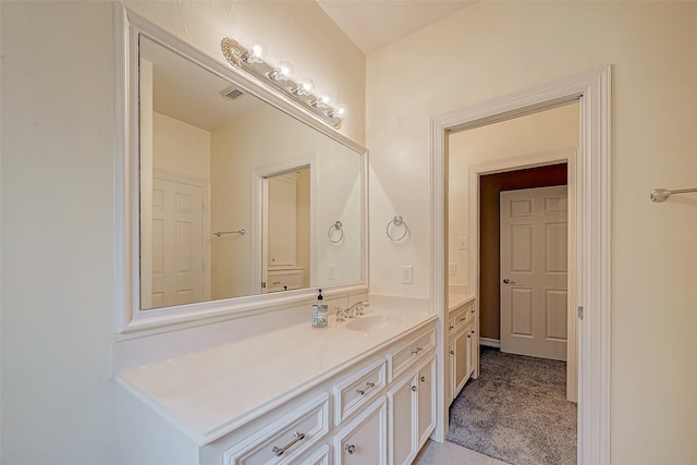 bathroom featuring vanity