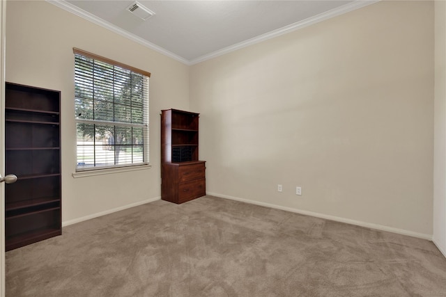19815 Stanton Lake Dr, Cypress, TX 77433 - spare room featuring carpet, crown molding, and baseboards