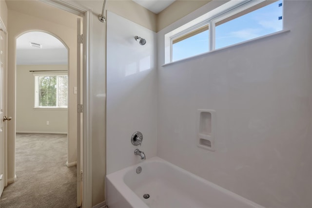 19815 Stanton Lake Dr, Cypress, TX 77433 - bathroom with bathtub / shower combination and baseboards