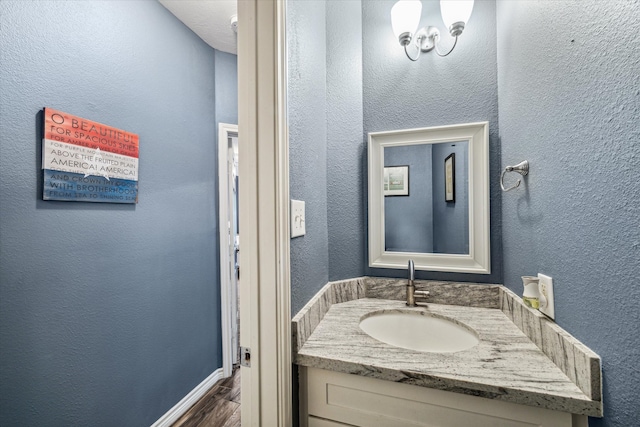 bathroom featuring vanity