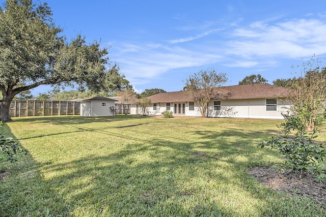 4837 Briarbend Dr, Houston, TX 77035 - view of yard featuring a storage shed