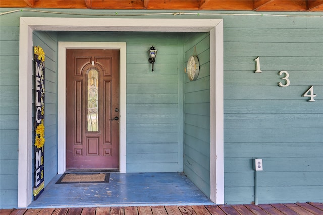 view of entrance to property