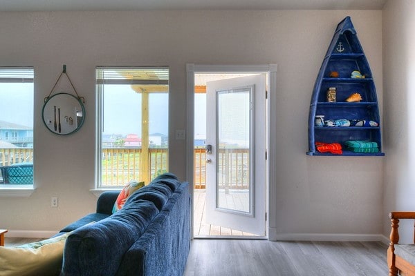 entryway with light hardwood / wood-style floors